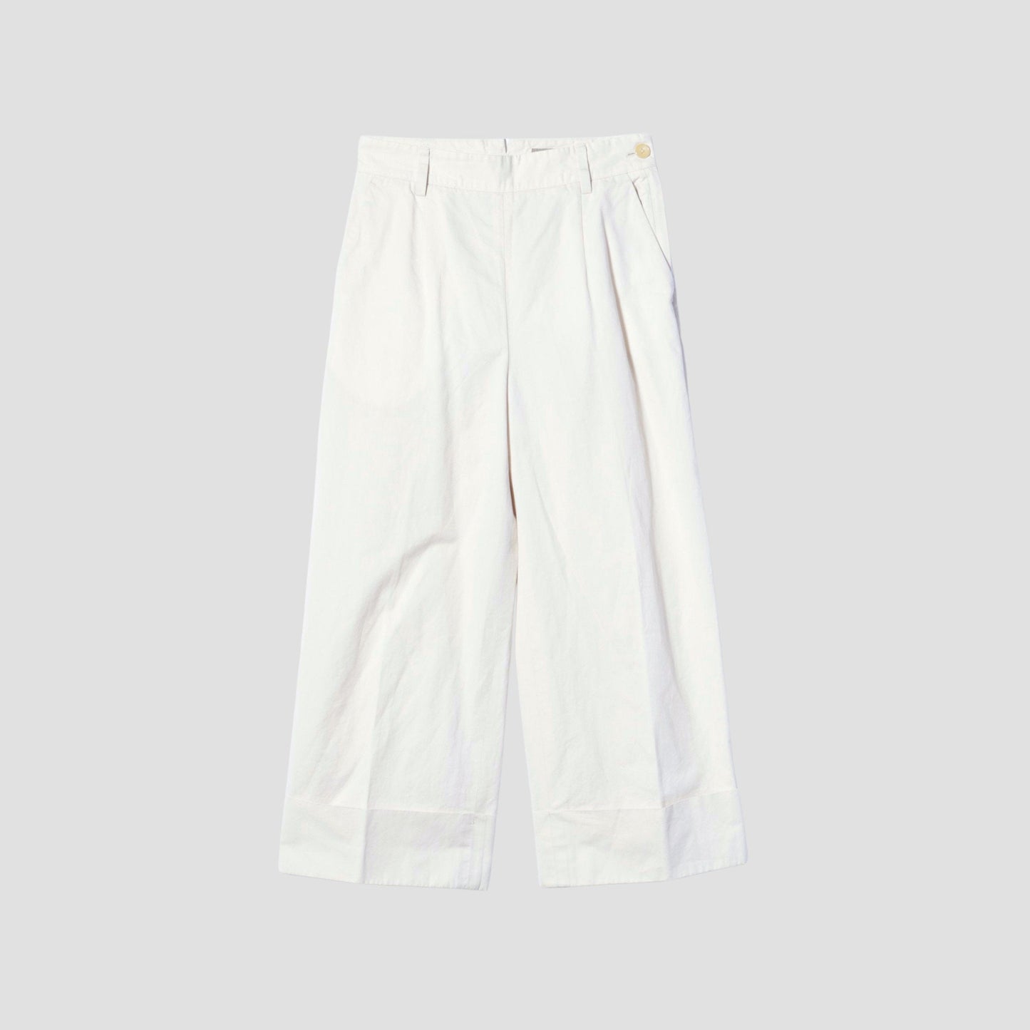 LIGHT COTTON LINEN TWILL TROUSERS