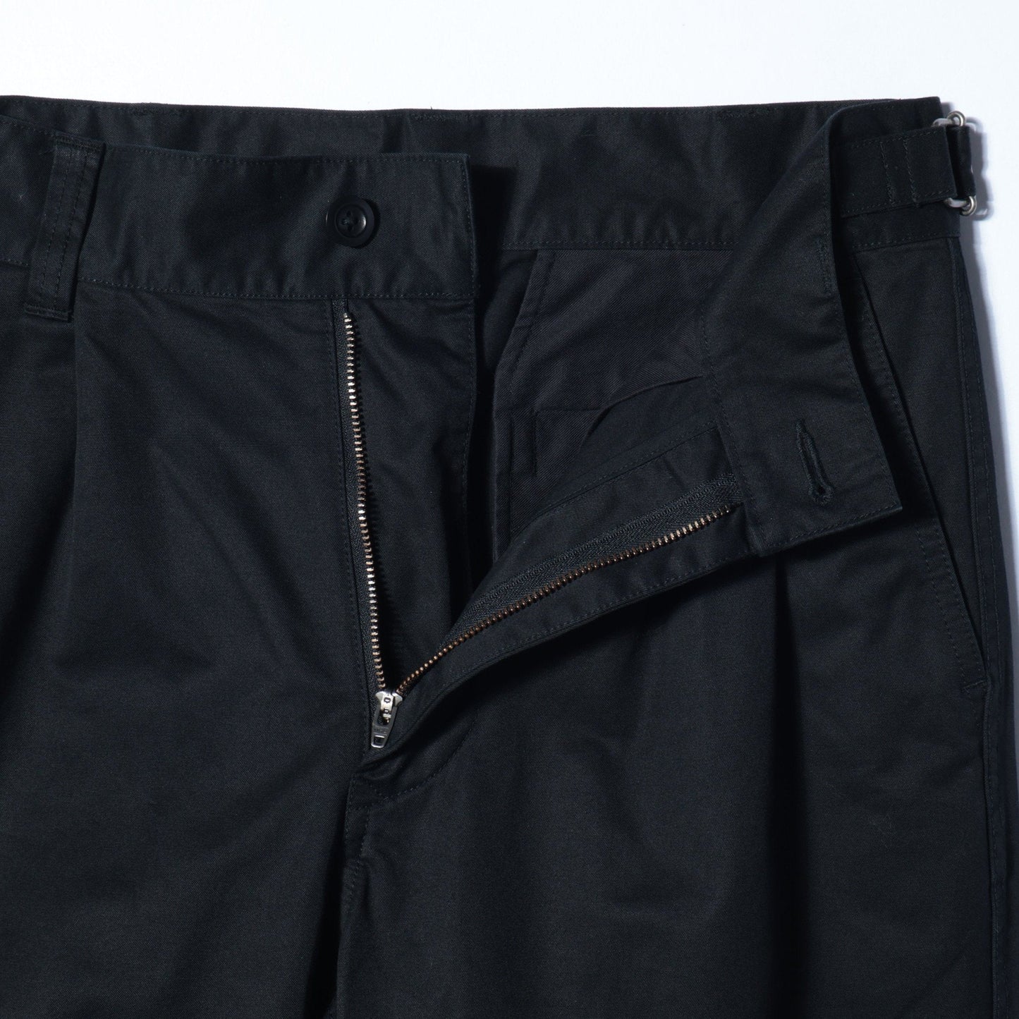 WASHED CHINO COTTON TROUSERS