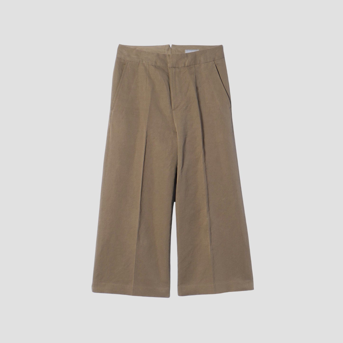 LINEN COTTON TWILL TROUSERS
