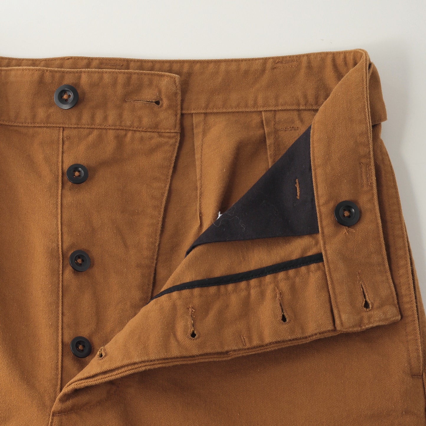 WASHED COTTON DRILL TROUSERS