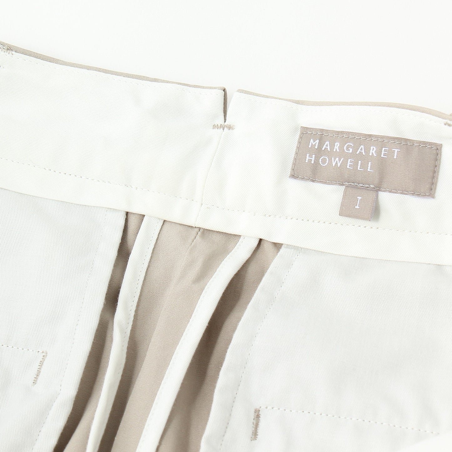 COTTON PLAIN WEAVE TROUSERS