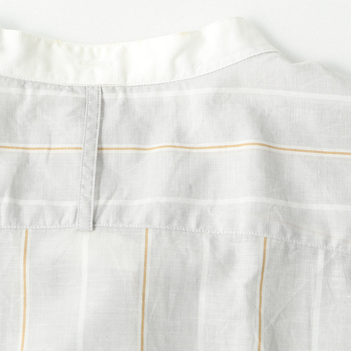 WIDE PJ STRIPE COTTON LINEN SHIRT