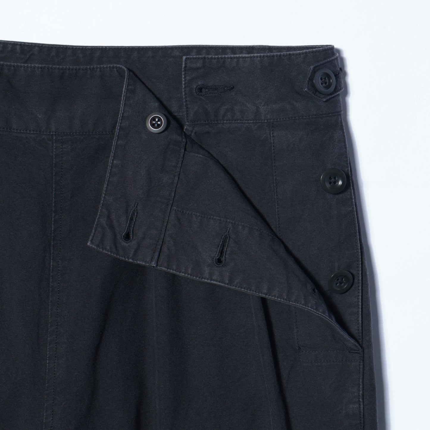DENSE COTTON POPLIN TROUSERS