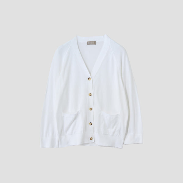 SUPERFINE COTTON CARDIGAN KNIT