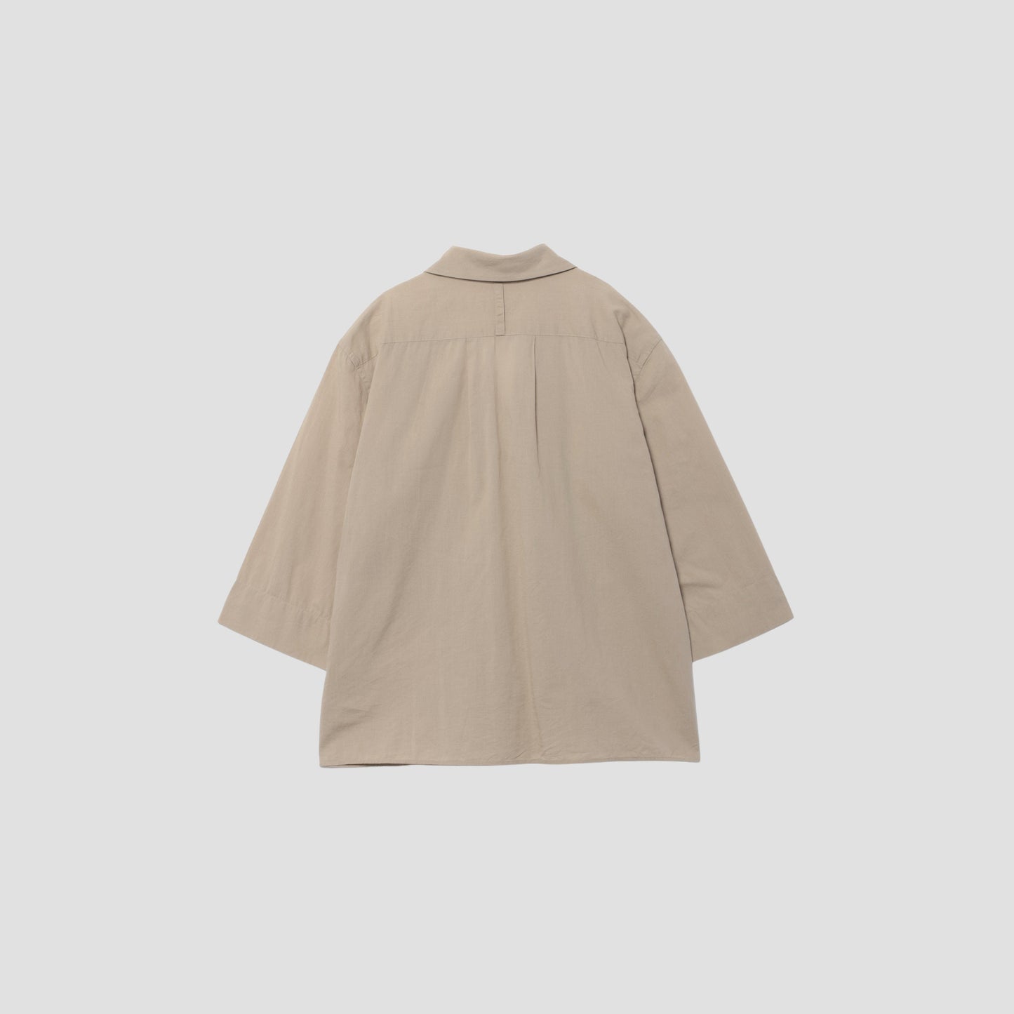 PIECE DYED WASHED COTTON SHIRT