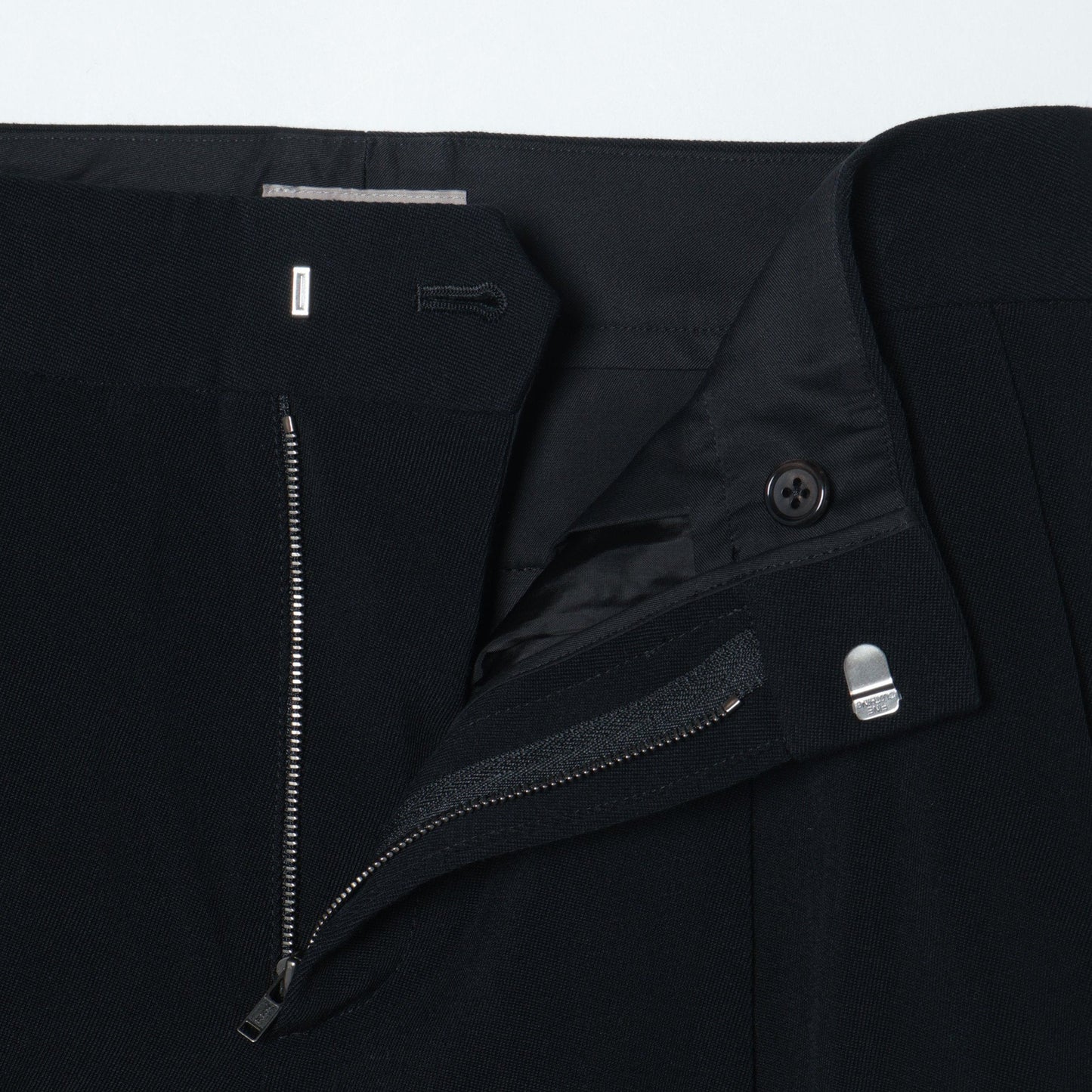 WOOL COTTON LINEN BARATHEA TROUSERS