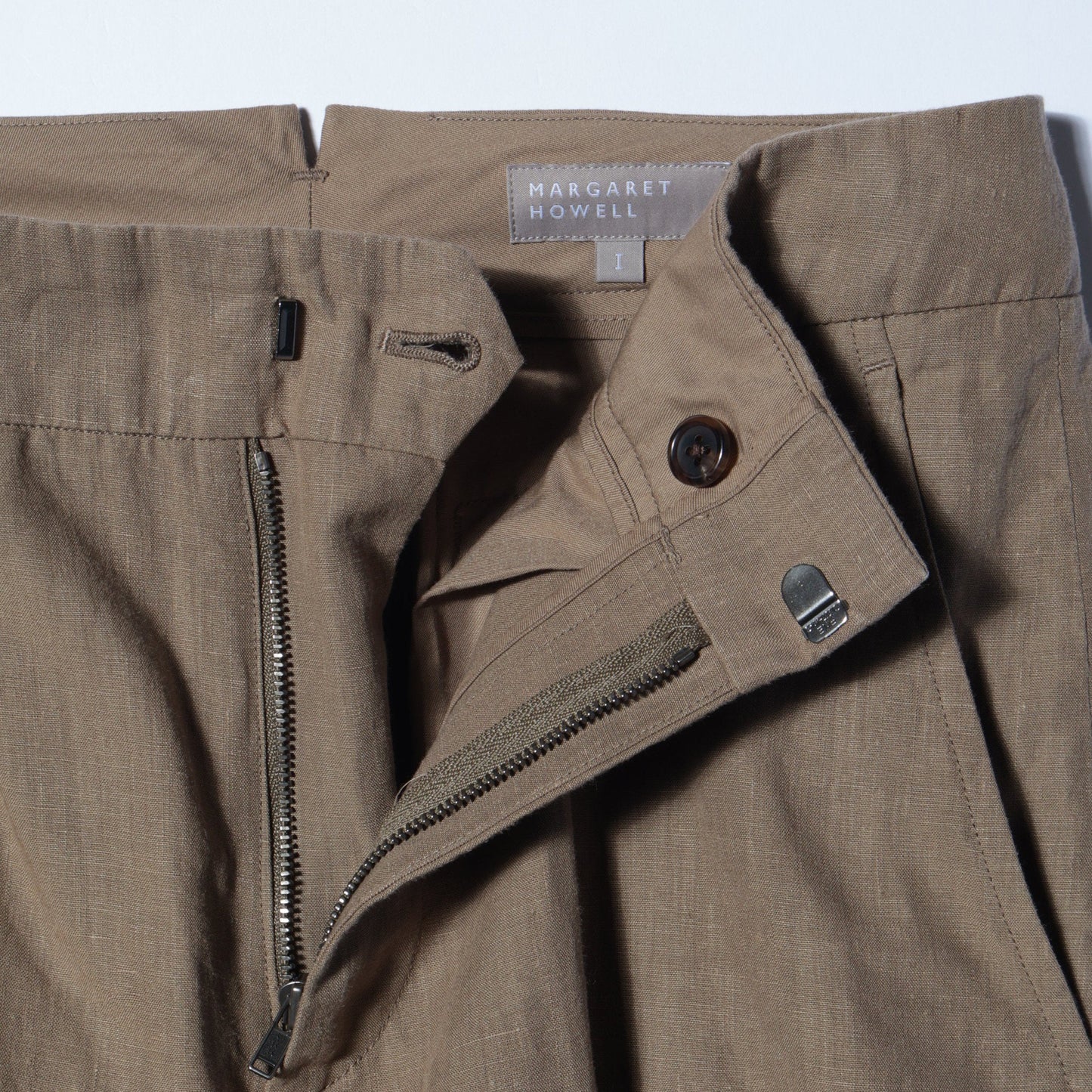 HIGH DENSE LINEN TROUSERS