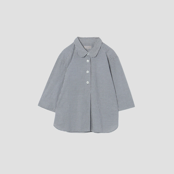 COTTON LINEN CHECK SHIRT