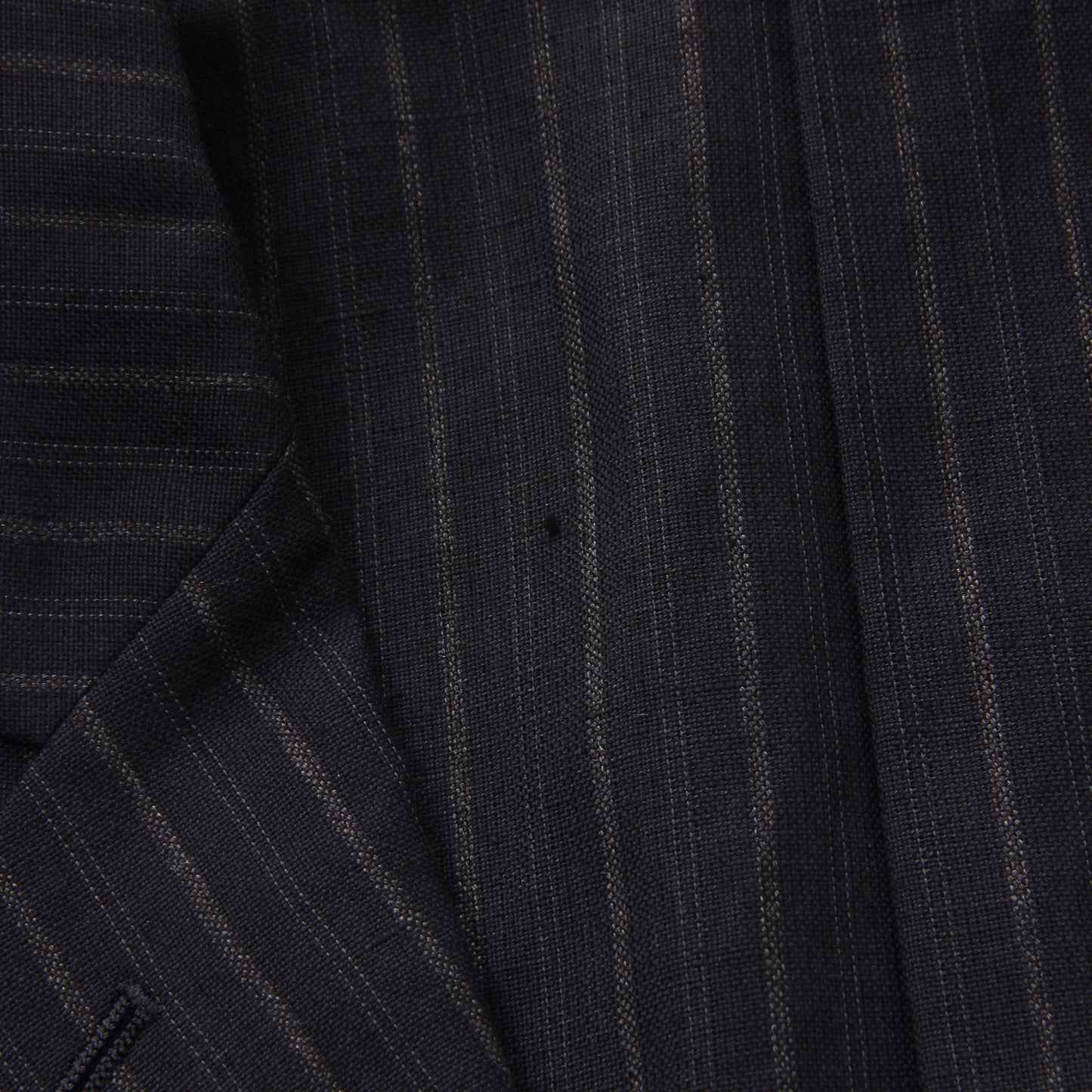 CHALK STRIPE LINEN WOOL JACKET