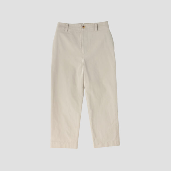 COTTON TWILL TROUSERS