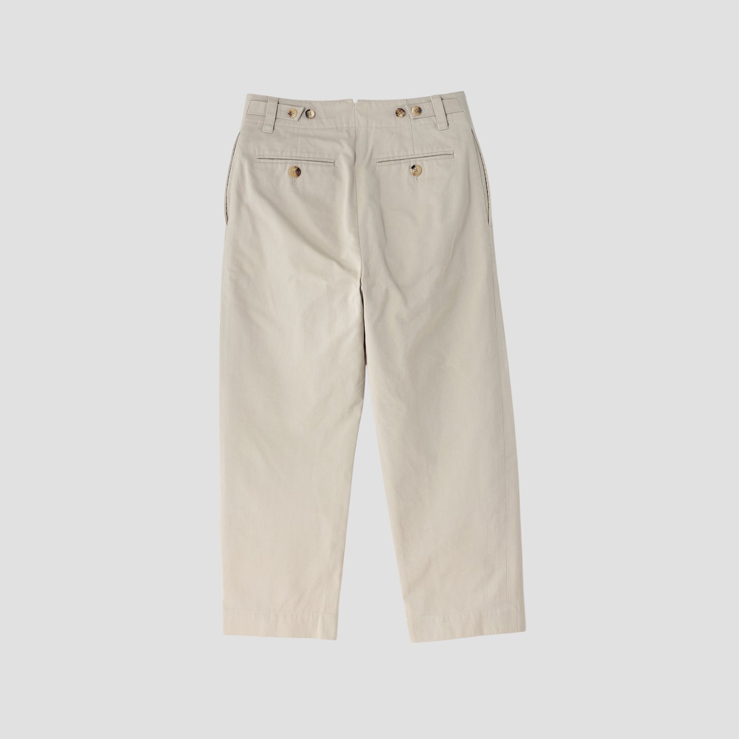 COTTON TWILL TROUSERS