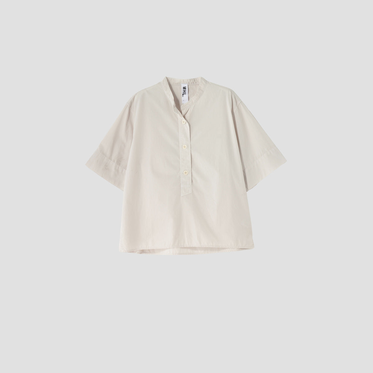 GARMENT DYE COTTON POPLIN SHIRT