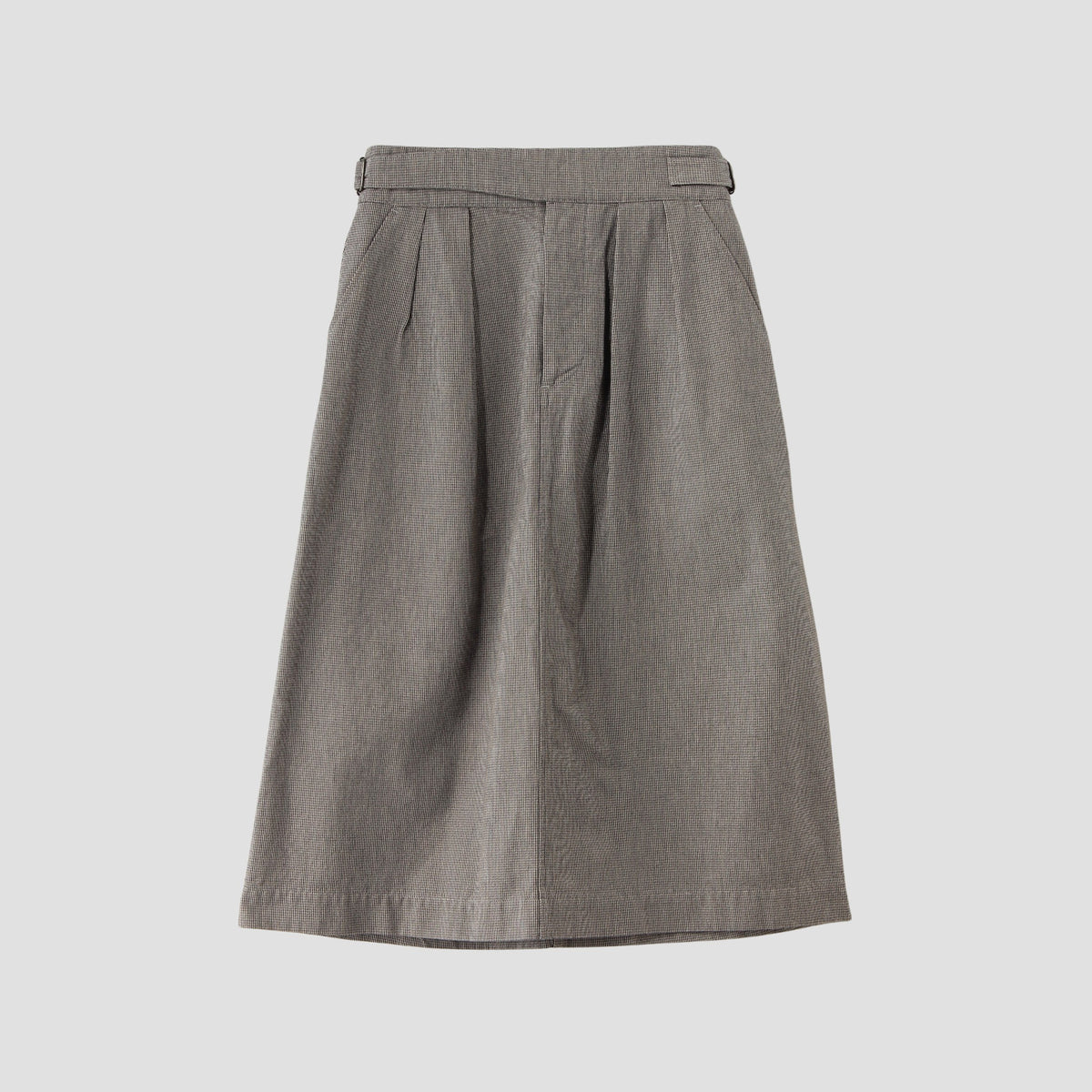 CHEF CHECK COTTON WOOL SKIRT
