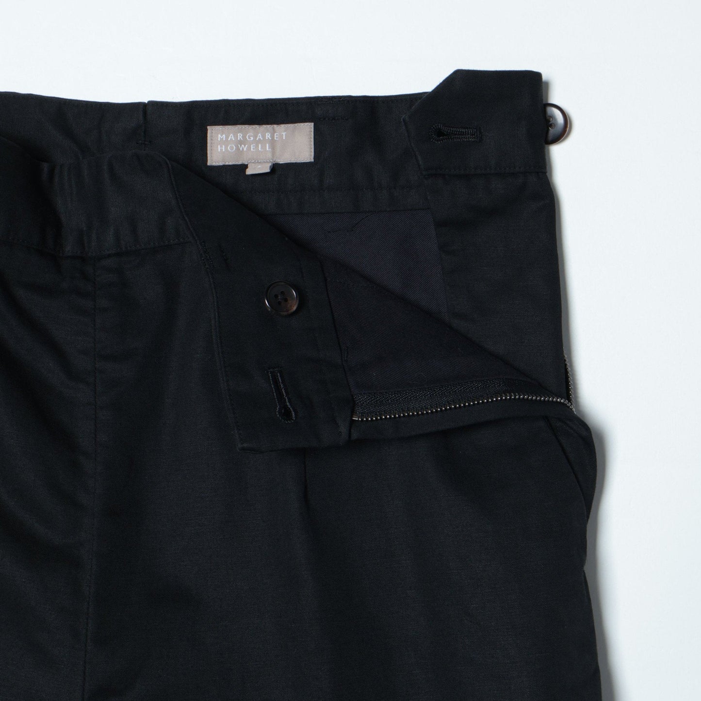 LIGHT COTTON LINEN TWILL TROUSERS