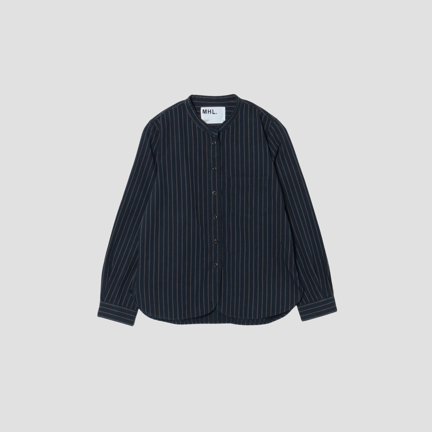 COTTON WOOL STRIPE SHIRT