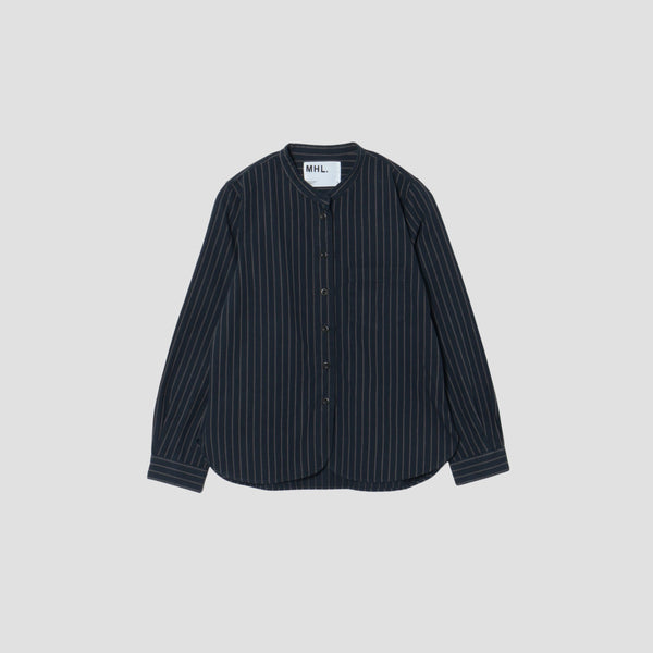 COTTON WOOL STRIPE SHIRT