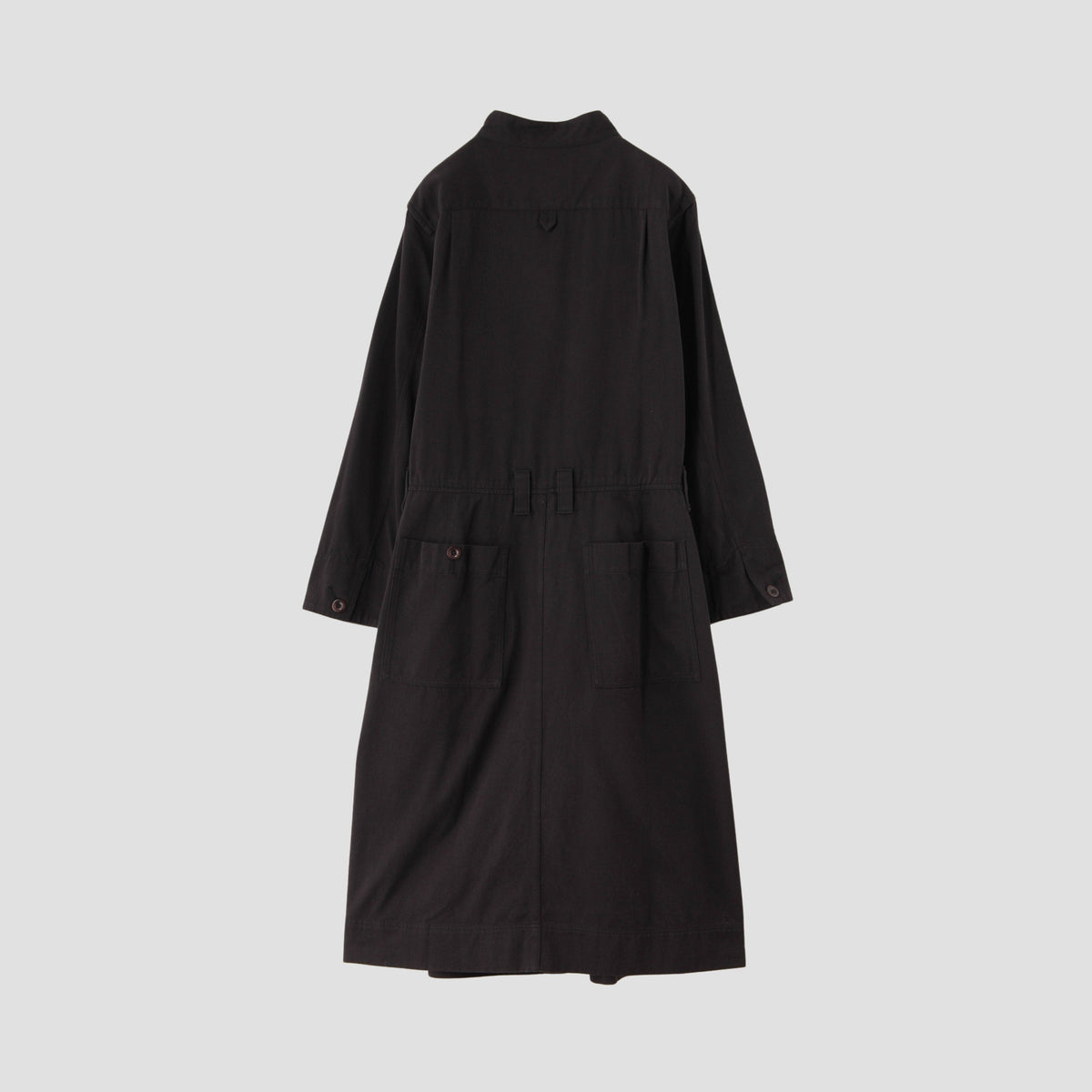 TWISTED YARN COTTON TWILL DRESS