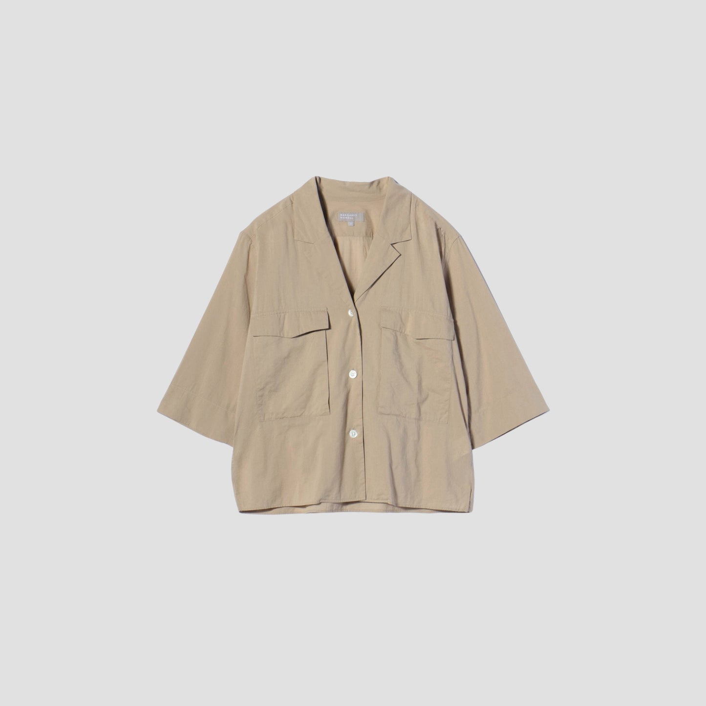 PIECE DYED WASHED COTTON SHIRT
