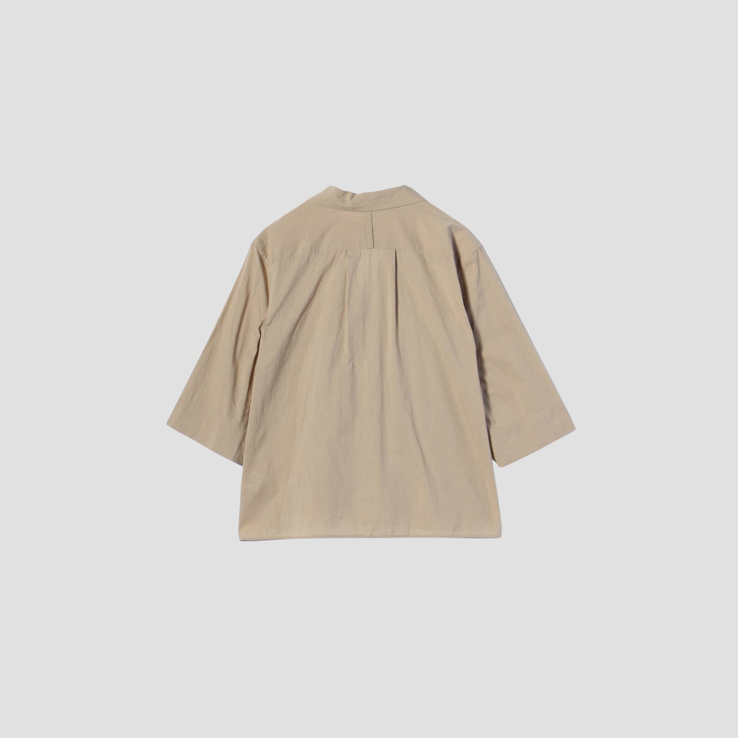 PIECE DYED WASHED COTTON SHIRT