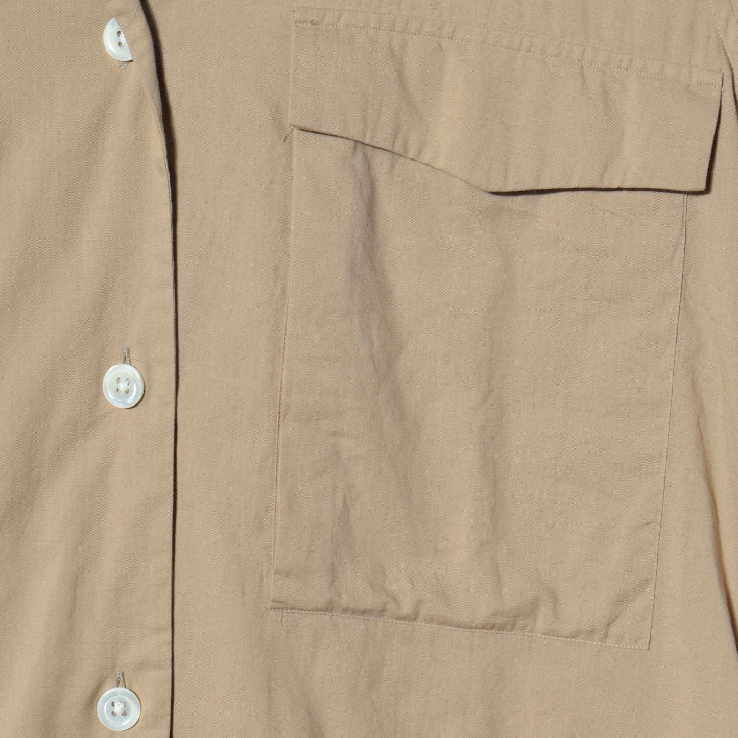 PIECE DYED WASHED COTTON SHIRT