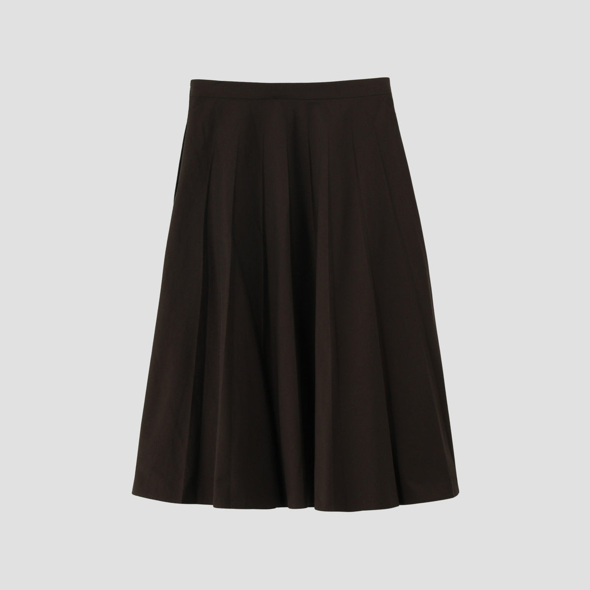 YARN DYE COTTON BLEND SKIRT