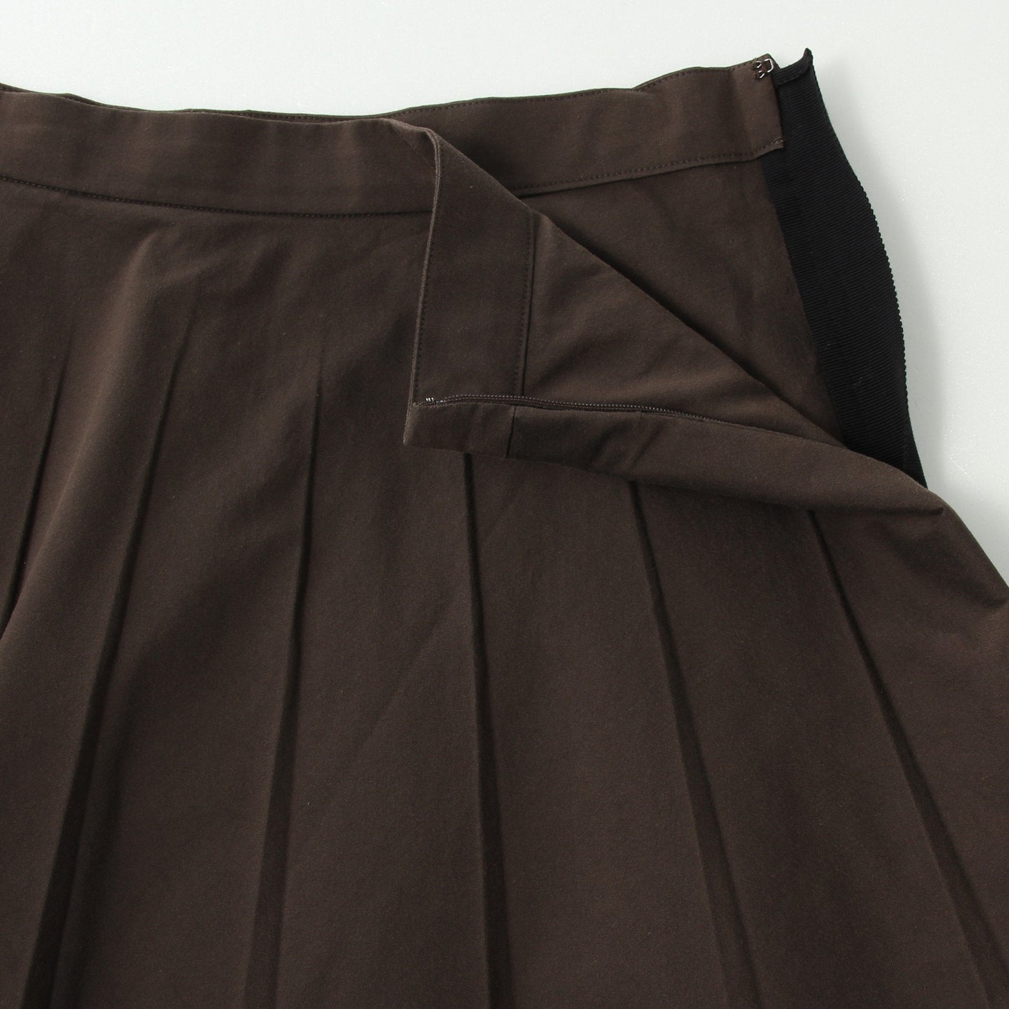 YARN DYE COTTON BLEND SKIRT