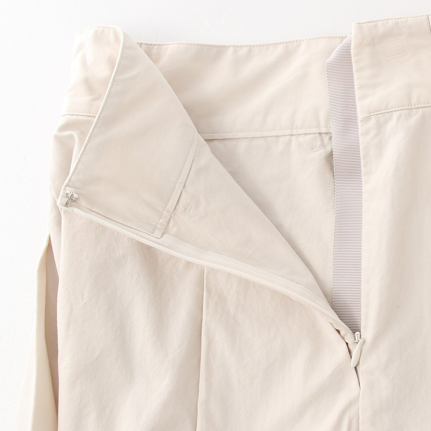 WASHED COTTON POPLIN TROUSERS