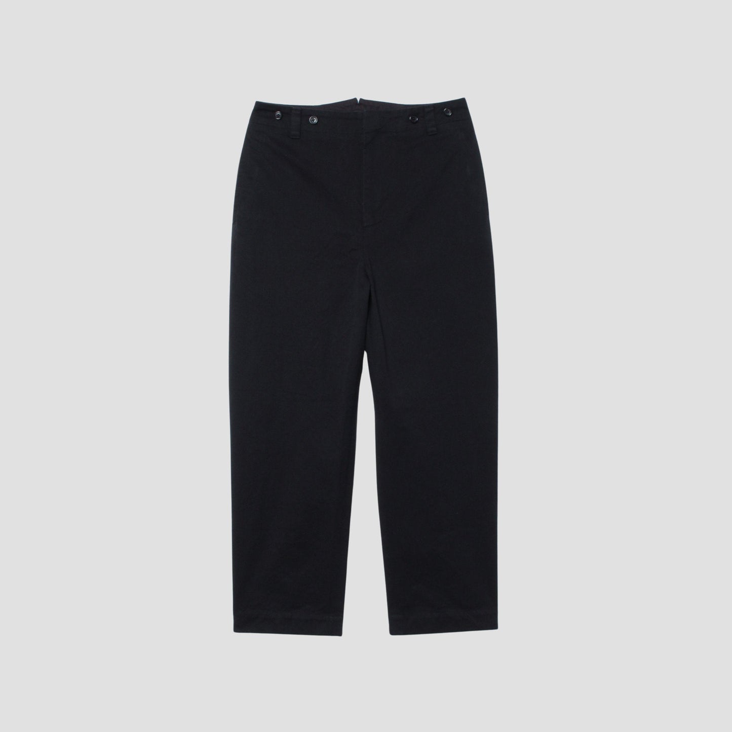 DENSE COTTON TWILL TROUSERS