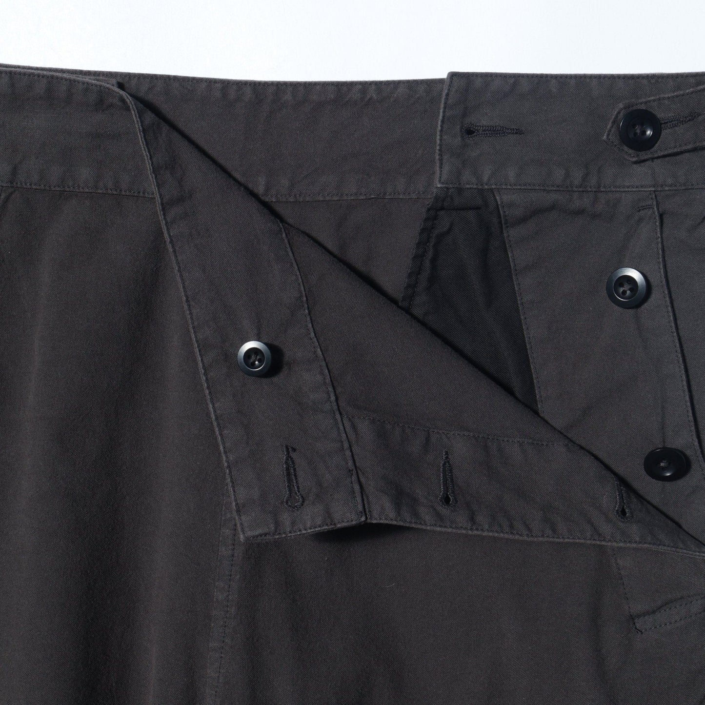 ROUGH COTTON CANVAS TROUSERS