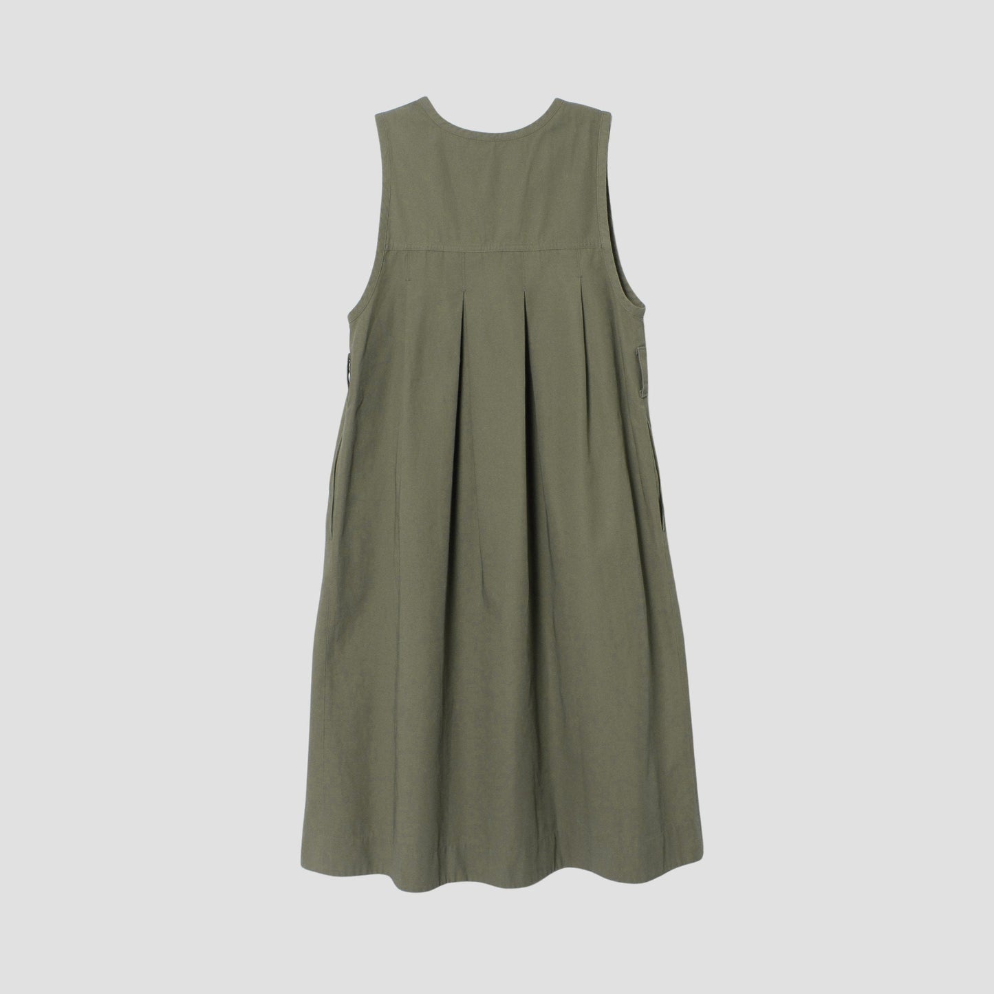 TWISTED COTTON TWILL DRESS