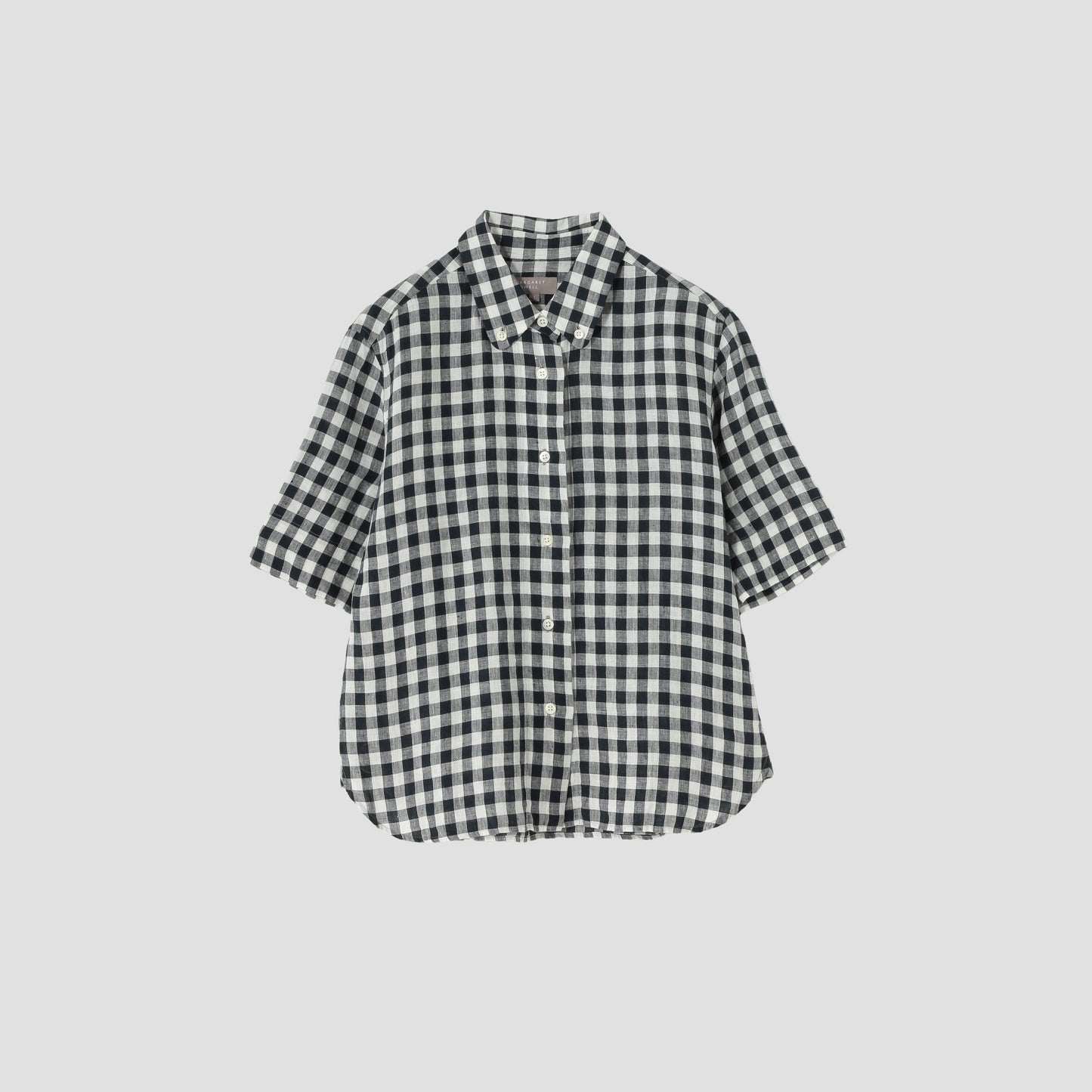 LARGE GINGHAM LINEN SHIRT