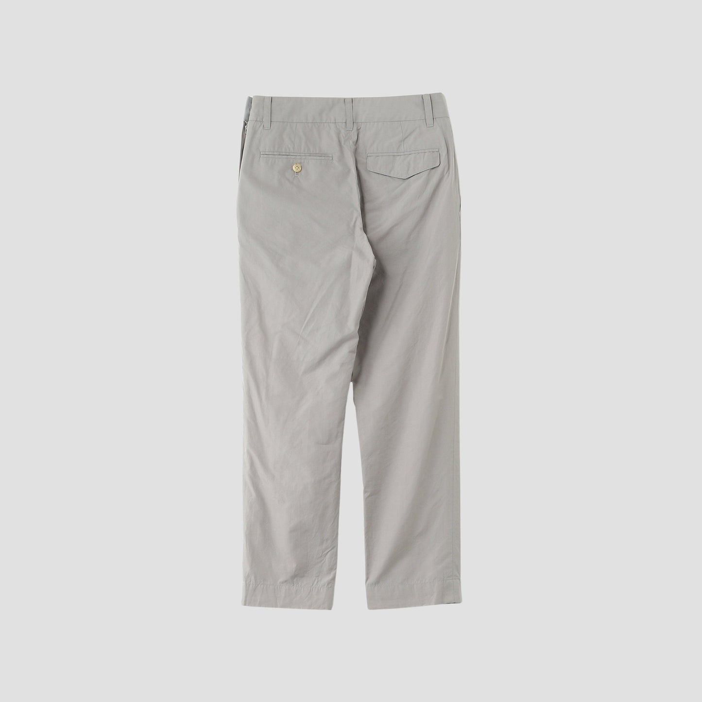 SILK COTTON POPLIN TROUSERS