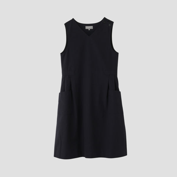 WOOL COTTON PLAINWEAVE DRESS