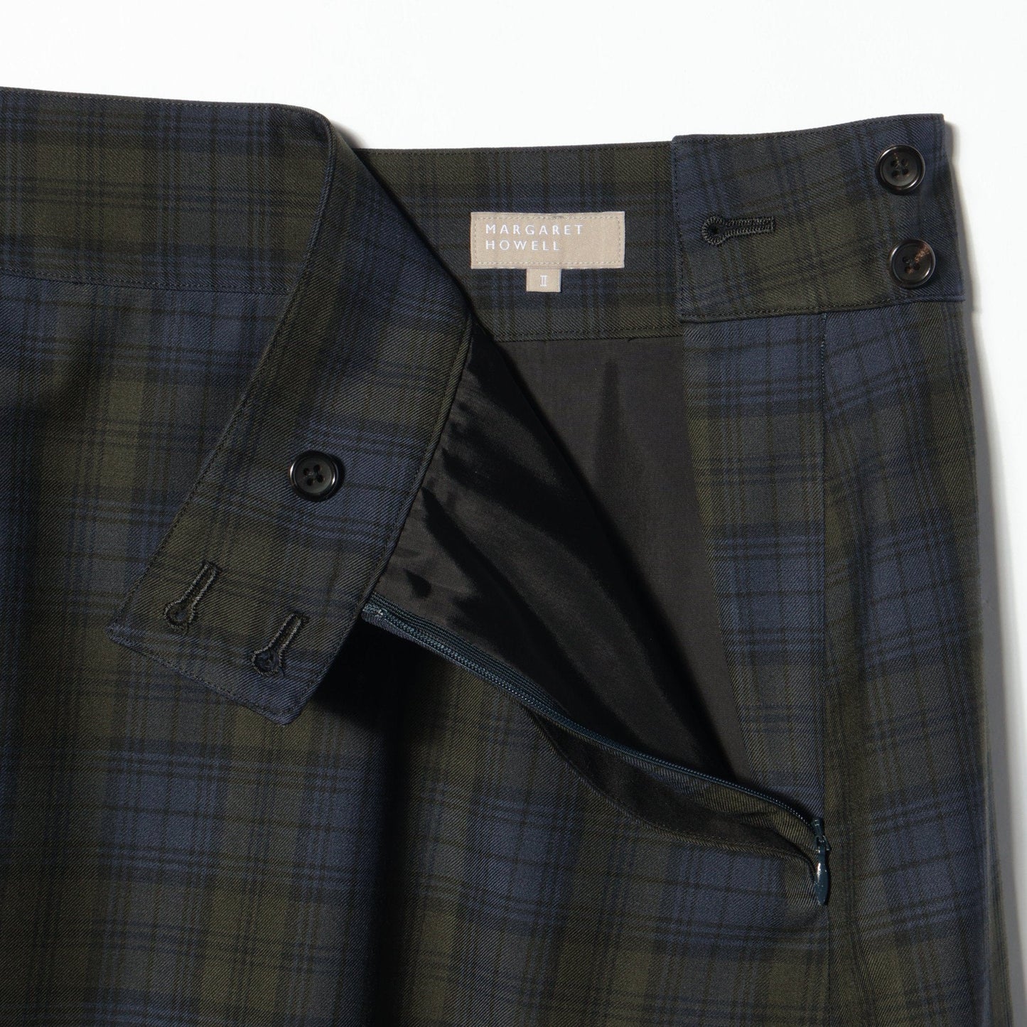 WOOL BLACKWATCH SKIRT