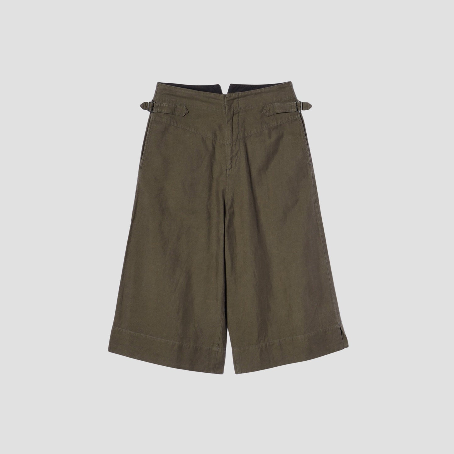 COTTON LINEN TWILL TROUSERS