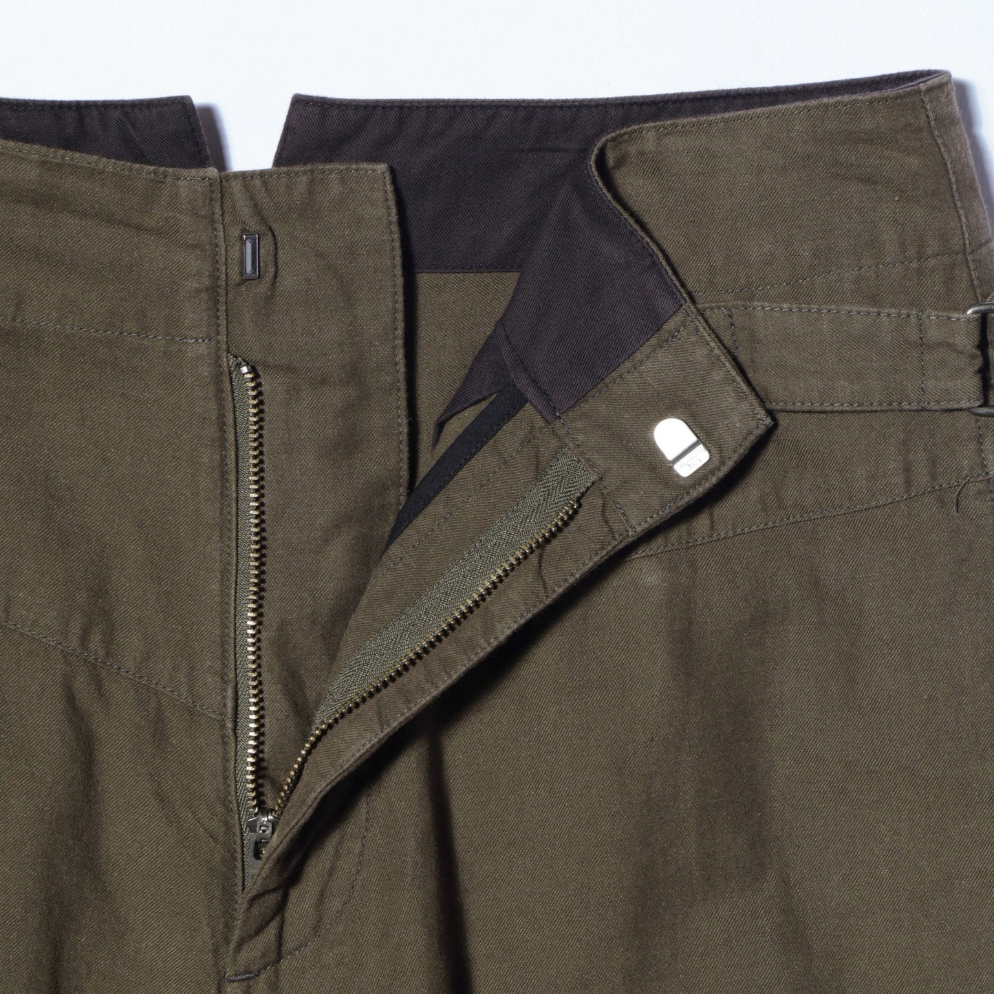 COTTON LINEN TWILL TROUSERS