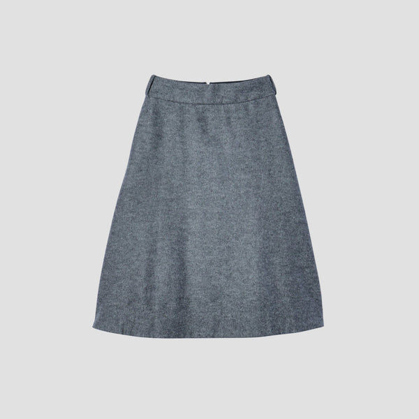FELTED WOOL JERSEY SKIRT