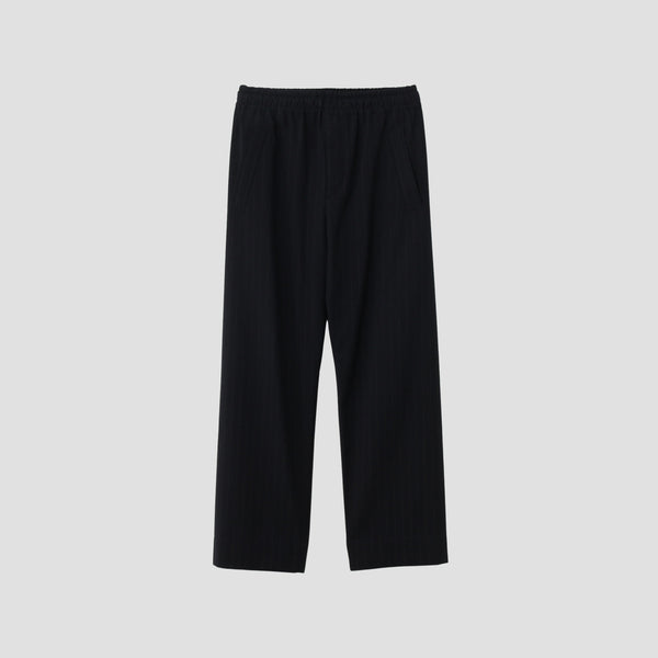 WOOL PINSTRIPE TROUSERS