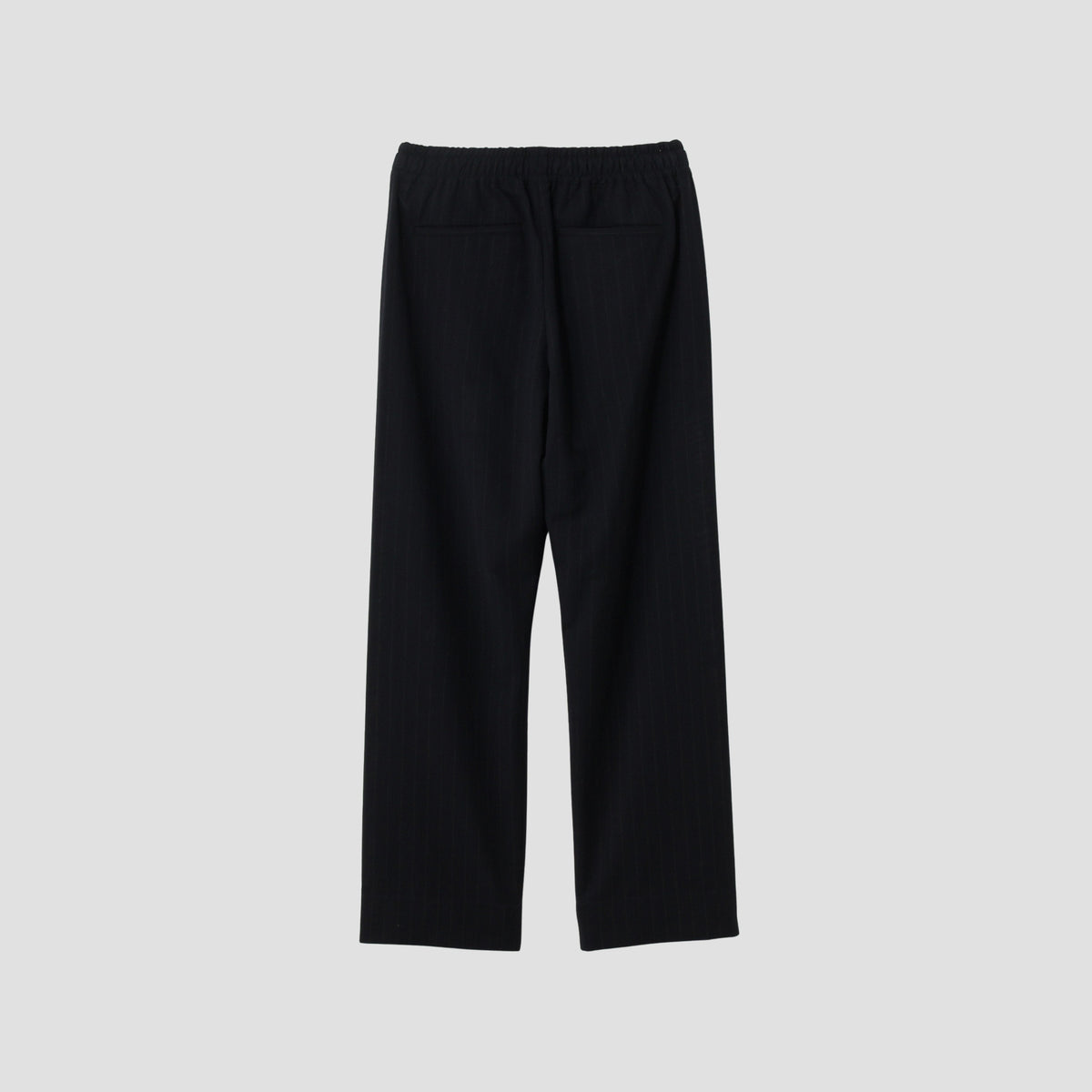 WOOL PINSTRIPE TROUSERS