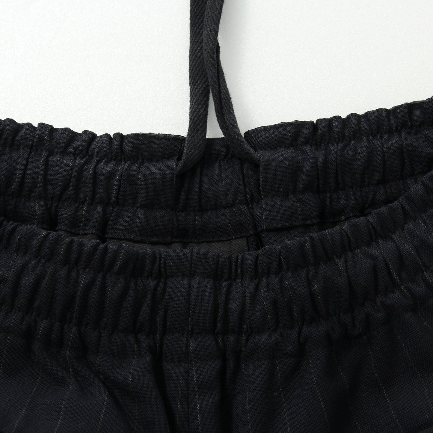 WOOL PINSTRIPE TROUSERS