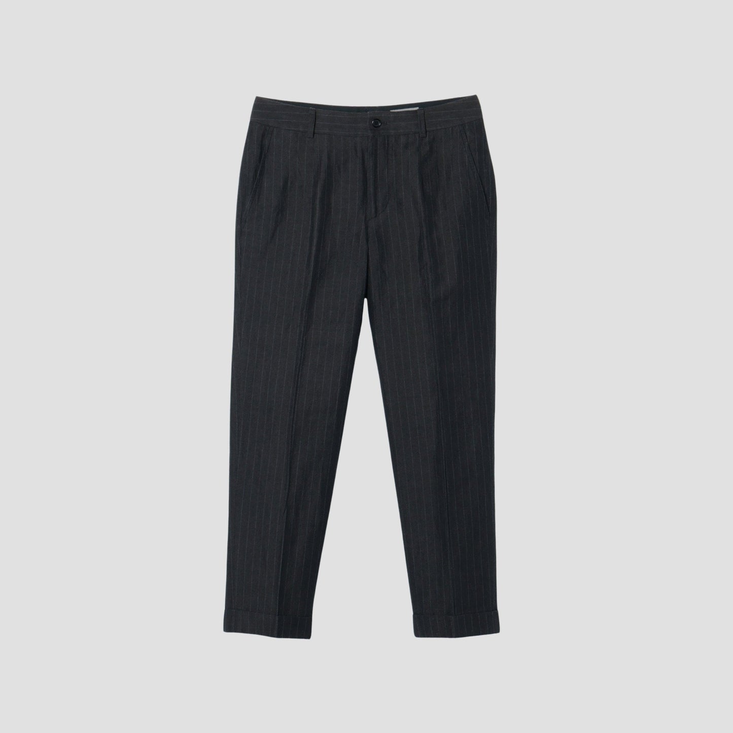 COTTON LINEN TWILL TROUSERS