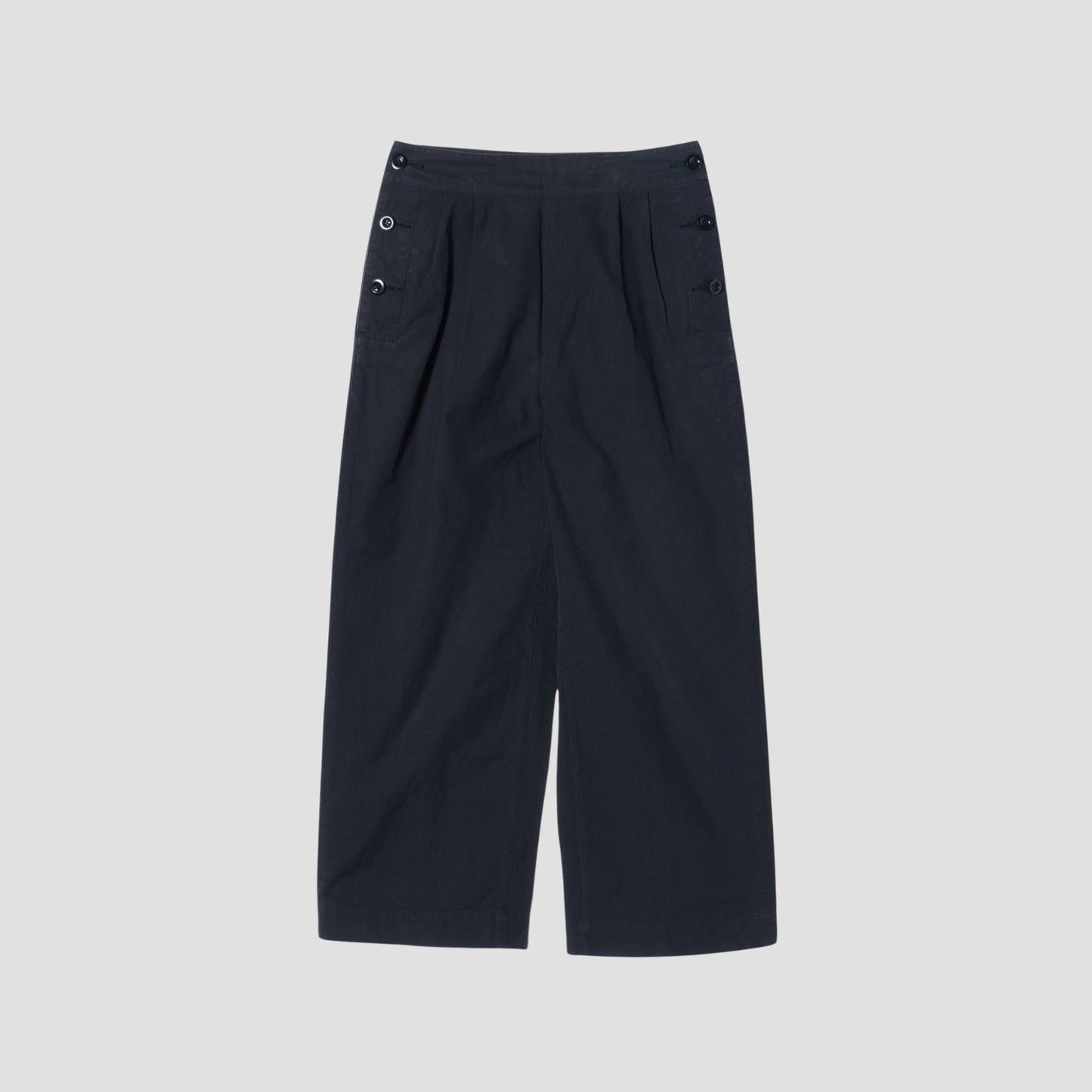 DENSE COTTON POPLIN TROUSERS