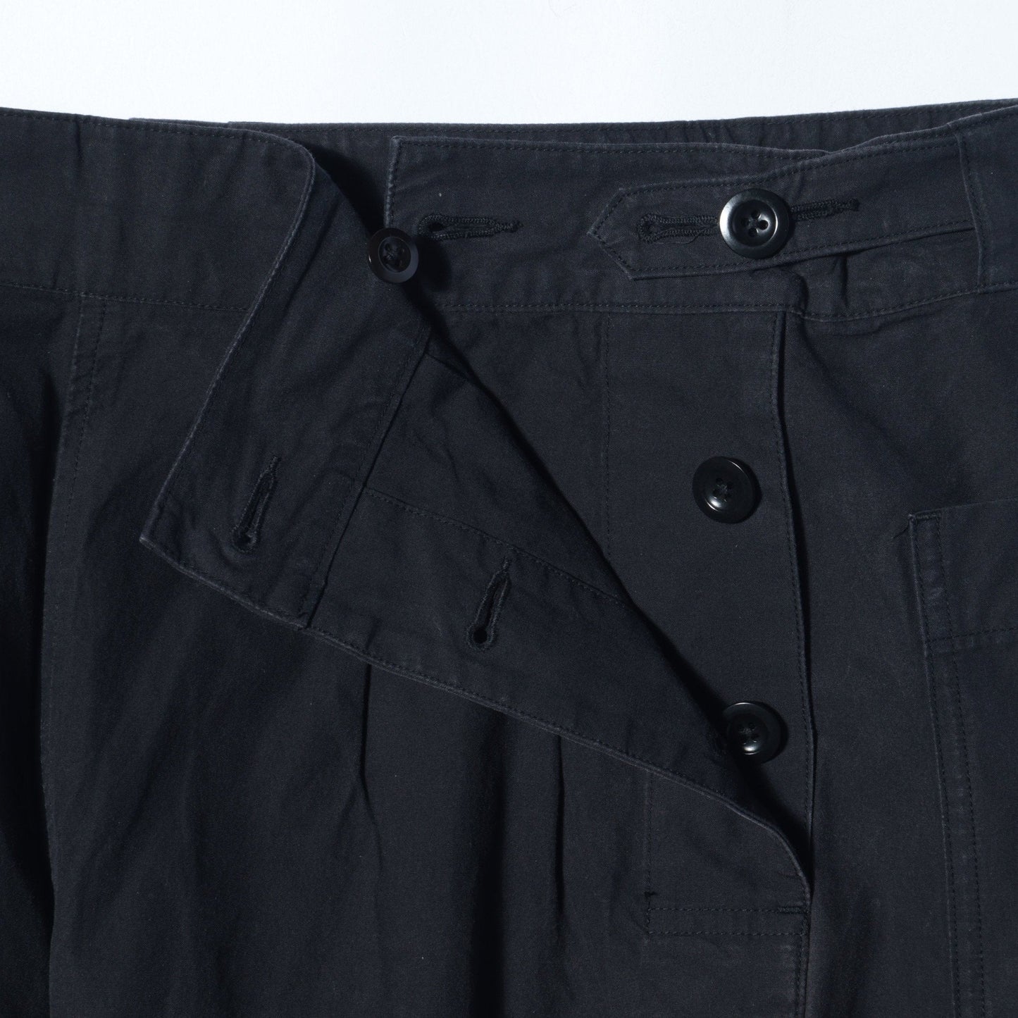 DENSE COTTON POPLIN TROUSERS