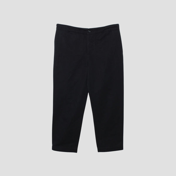 LINEN COTTON TWILL TROUSERS