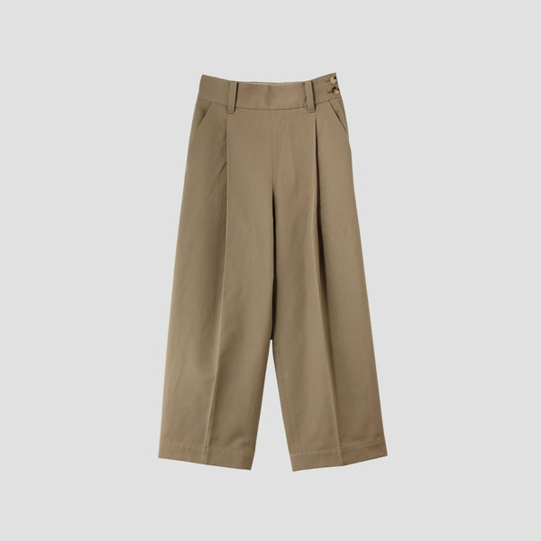 WOOL COTTON SERGE TROUSERS