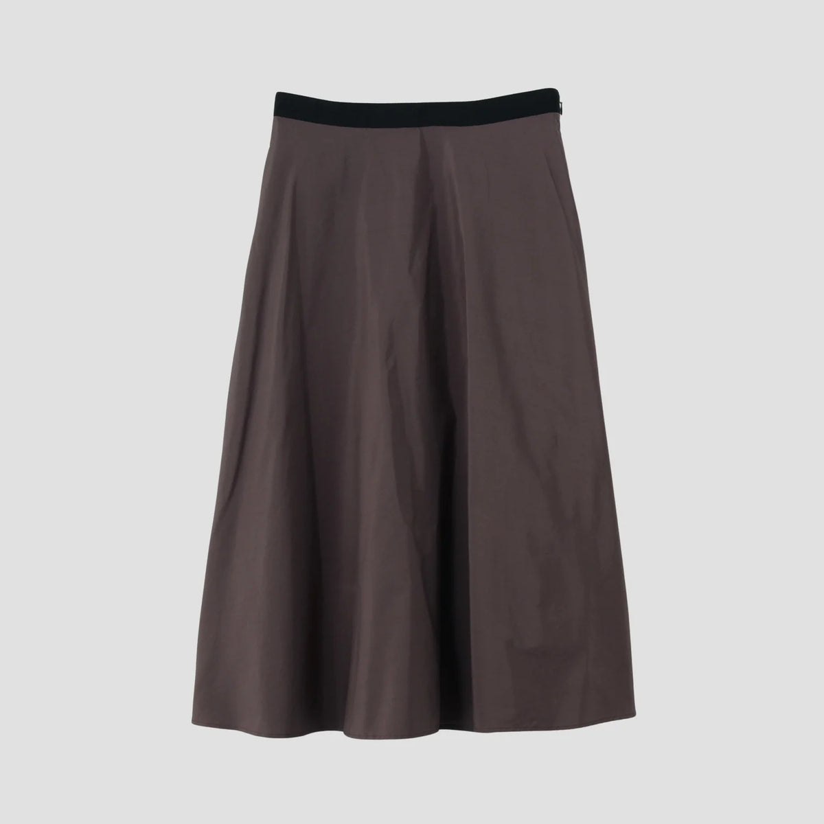 SILK COTTON POPLIN SKIRT