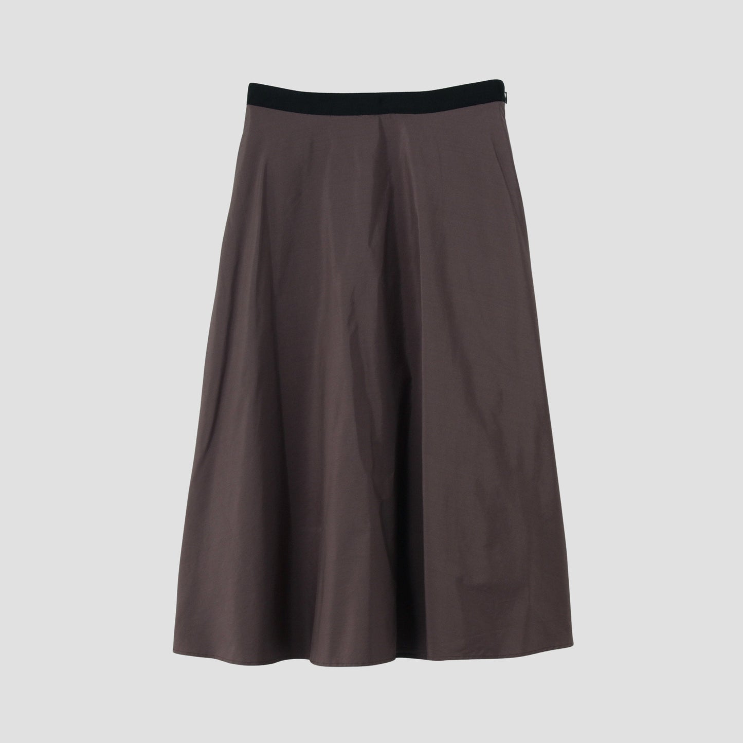 SILK COTTON POPLIN SKIRT
