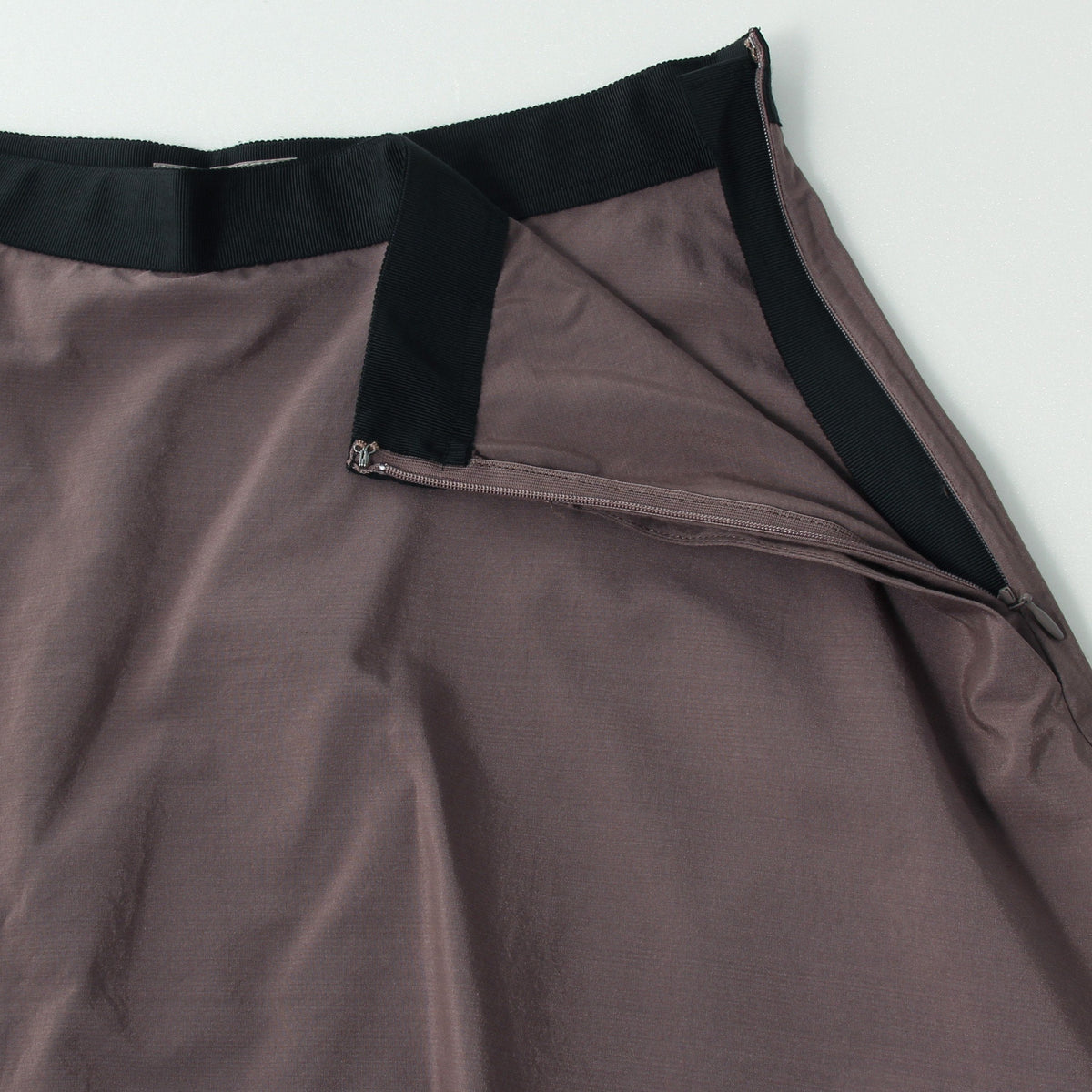 SILK COTTON POPLIN SKIRT