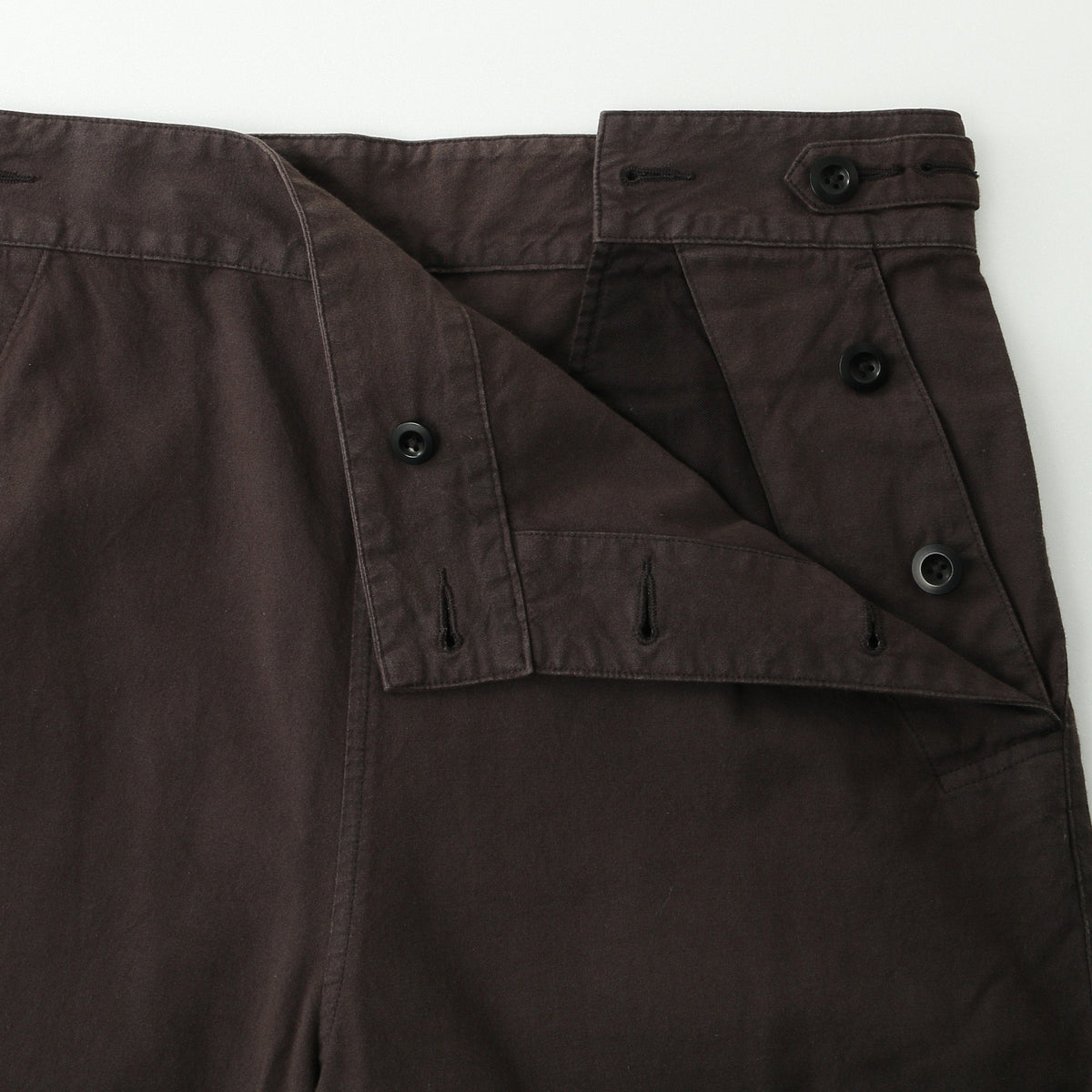 ROUGH COTTON CANVAS TROUSERS