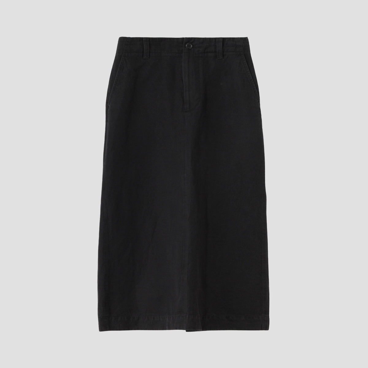COTTON LINEN TWILL SKIRT